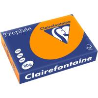 Trophee A4 kopipapir 80g st&aelig;rk orange 500ark