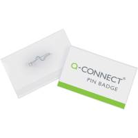 Q-connect kongresm&aelig;rke med n&aring;l 30x60mm 100stk