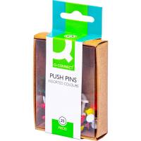 Q-connect Push Pins assorterede farver 25stk