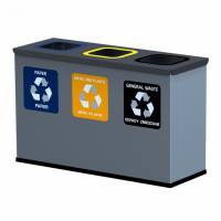 Eco sorteringsstation med inderspande 3x12L
