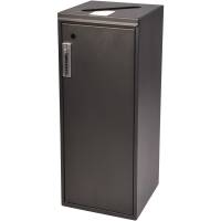 Affaldsbeholder t/papir m/kodel&aring;s 100L sort