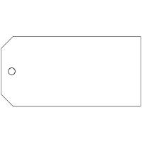 Manillam&aelig;rker 6x12cm hvid 1000stk