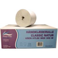 Pristine h&aring;ndkl&aelig;derulle midi 20cmx300m natur 6rl