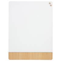 NAGA magnetisk glastavle 90x120cm mat hvid/egefiner