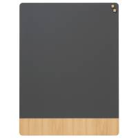 NAGA magnetisk glastavle 90x120cm mat gr&aring;/egefiner