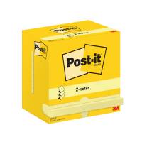 Post-it z-notes blok 76x127mm gul 12 blk
