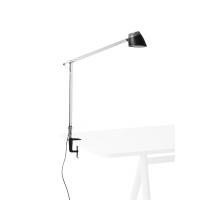 Napoli lampe med bordtvinge sort