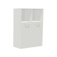 Kontorreol C3 2 &aring;bne rum 2 l&aring;ger hvid