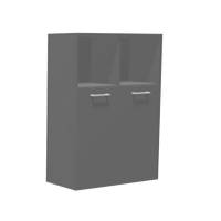 Kontorreol C3 m/6 rum 2 l&aring;ger antracit