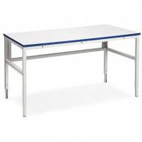 Arbejdsbord 80x200cm lysegr&aring; 150kg