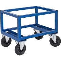 Kongamek halv pallevogn 800x600x650mm bl&aring; 800kg