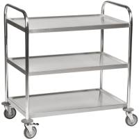 Kongamek rustfri vogn m/3 hylder 910x590x940mm 100kg