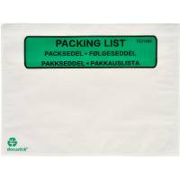 F&oslash;lgeseddellommer papir m/tryk C5 165x225mm hvid 1000stk