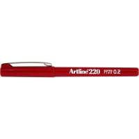 Artline EK220 fiberpen 0,2mm r&oslash;d