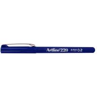 Artline EK220 fiberpen 0,2mm bl&aring;