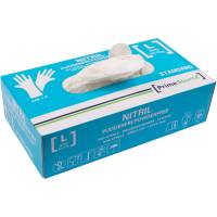 Prime Source nitrilhandsker str. L hvid 100stk