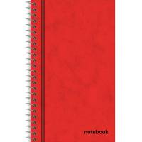 Rhino spiralnotesbog 60g linjeret 127x76mm r&oslash;d
