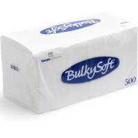BulkySoft servietter 33x33cm hvid 500stk