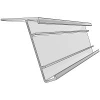 HE monteringsforkant 885mm transparent