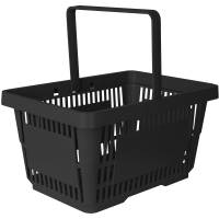 Indk&oslash;bskurv 20L sort