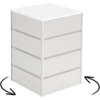 York FlexiSlot roterbart bordt&aring;rn 200x200x300mm hvid