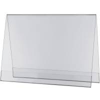 Teltdisplay akryl A4 glasklar