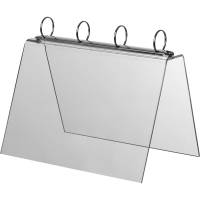 Flipover teltdisplay A4 glasklar