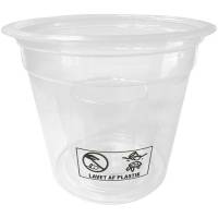 Plastglas Shot Bomb 175+25ml klar 50stk