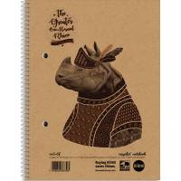 Rhino Recycled kollegieblokke 70g A5 linjeret 2 huller