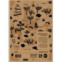 Rhino Recycled standardblok 70g A4 kvadreret 4 huller