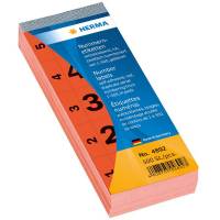 Pakkekontrol todelt 1-500 28x56mm r&oslash;d