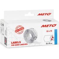 Meto permanente prisetiketter 32x19mm hvid 5rl