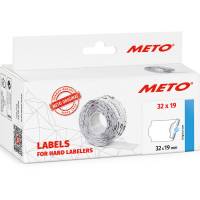 Meto k&oslash;le- og fryseetiketter 19x32mm hvid 5rl