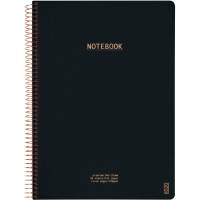Kozo Premium notesbog 100g A4 linjeret sort