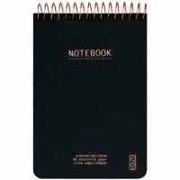 Kozo Premium notesbog 100g A6 linjeret sort