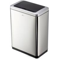 Durable NO TOUCH DUO affaldsspand 2x20ltr rustfrit st&aring;l