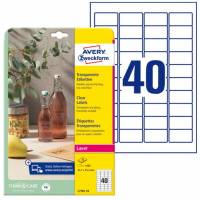 Avery L7781-25 etiketter 45,7x25,4mm 1000stk