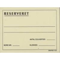 Reserveret blokke GF 1075 110x80 mm 100 blade