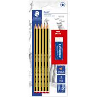 Staedtler Noris 120 HB grafitblyanter + viskel&aelig;der
