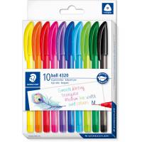 Staedtler Ball 4320M kuglepen 1,0mm flerfarvet 10stk