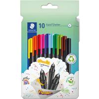 Staedtler Triplus fineliner 334 0,3mm flerfarvet 10stk