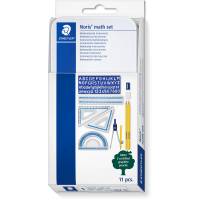 Staedtler Noris matematiks&aelig;t passer, linealer, blyanter mm. 11 dele