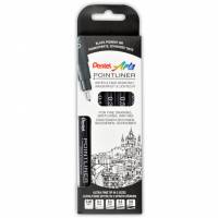Pentel S20P fineliner 0,05-0,8mm sort