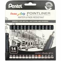 Pentel YS20P fineliner 0,03-3,0mm 14stk