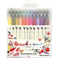 Pentel Brush Sign Pen Twin SESW30 24stk