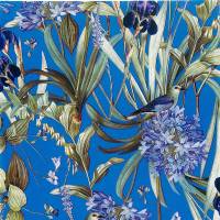 Gavepapir blomstersymfoni 57cmx154m bl&aring;