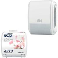 Tork Constant Airfreshener Blomst + gratis dispenser hvid