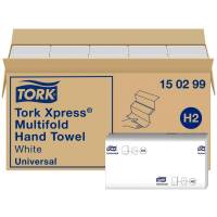 Tork 150299 Xpress Multifold h&aring;ndkl&aelig;deark 2-lags H2 hvid