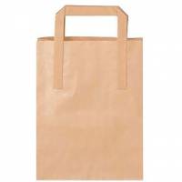 Papirpose med hank 70g 4,9L brun 250stk