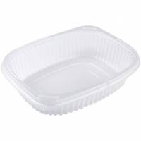 Hot meal plastbakke 1000ml klar 40stk